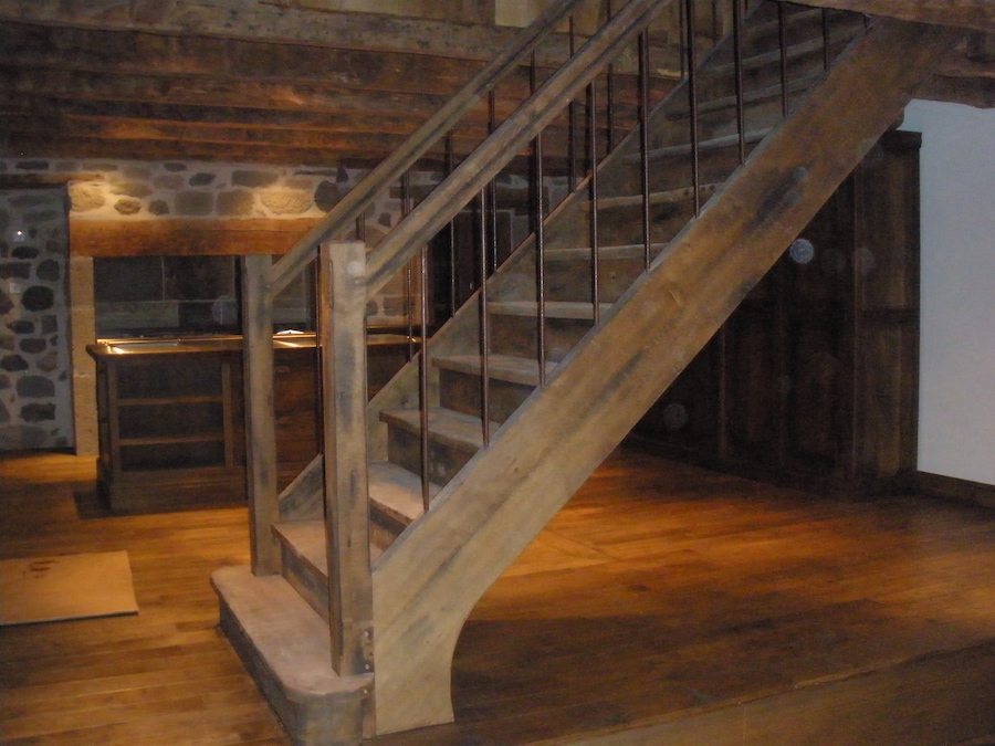 Escalier bois menuiserie comby